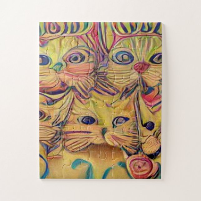 weird kool katz jigsaw puzzle (Vertical)