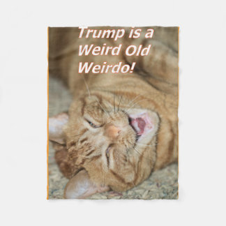 Weird old Trump Fleece Blanket