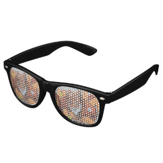 Weird Orange Tiger Fish Graffiti Retro Sunglasses