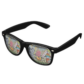 Weird Pink Figure Of Fun Retro Sunglasses