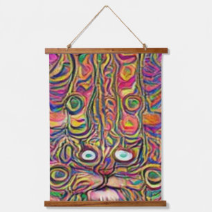 weird psychedelic kool katz 36 hanging tapestry