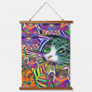 weird psychedelic kool katz 41 hanging tapestry