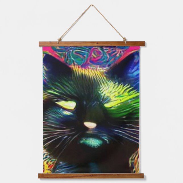 weird psychedlic kool katz 14 hanging tapestry (Front)