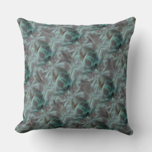 Weird rapport satin tone, cyano to grey Cushion