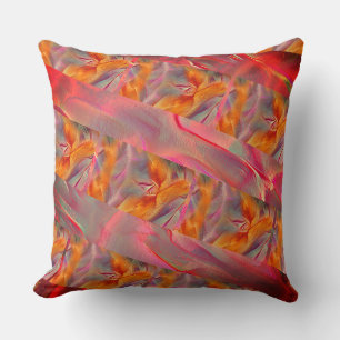 Weird rapport satin tone, salmon to tangerine peel cushion