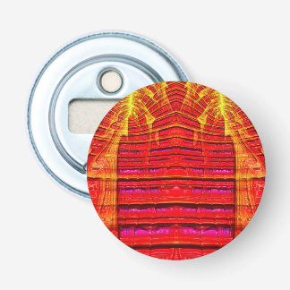 WEIRD Red Yellow and Pink 3D Fractal ~ Bottle Opener