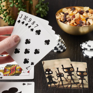 Weird Robot Ants Playing Cards