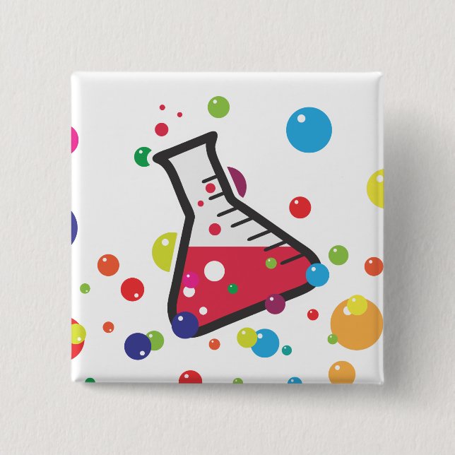 Weird Science 15 Cm Square Badge (Front)