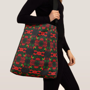 Weird shapes red and green, clear and darkest? crossbody bag