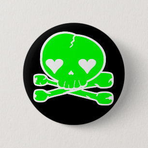 Weird Skull Goth Kawaii Style 6 Cm Round Badge