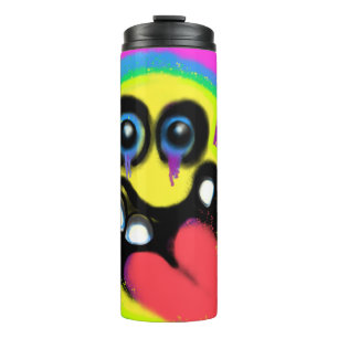 Weird Smile Emoji Graffiti Art M13 Thermal Tumbler