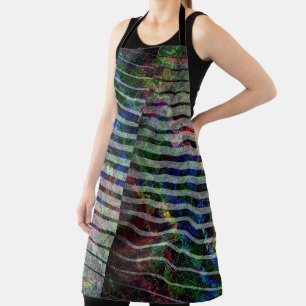 Weird strips and coloured scratches, with clipping apron