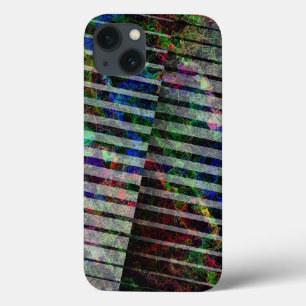Weird strips and coloured scratches, with clipping iPhone 13 case