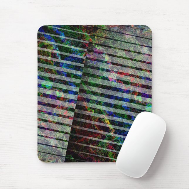 Weird strips and coloured scratches, with clipping mouse pad (With Mouse)