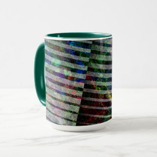 Weird strips and coloured scratches, with clipping mug
