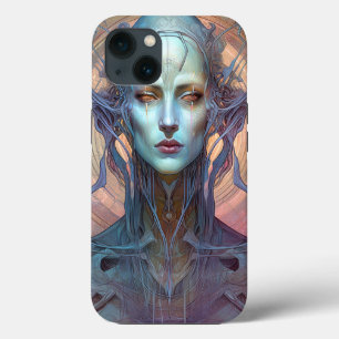 Weird Surreal Alien Woman Art iPhone 13 Case