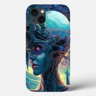 Weird Surreal Alien Woman Art iPhone 13 Case