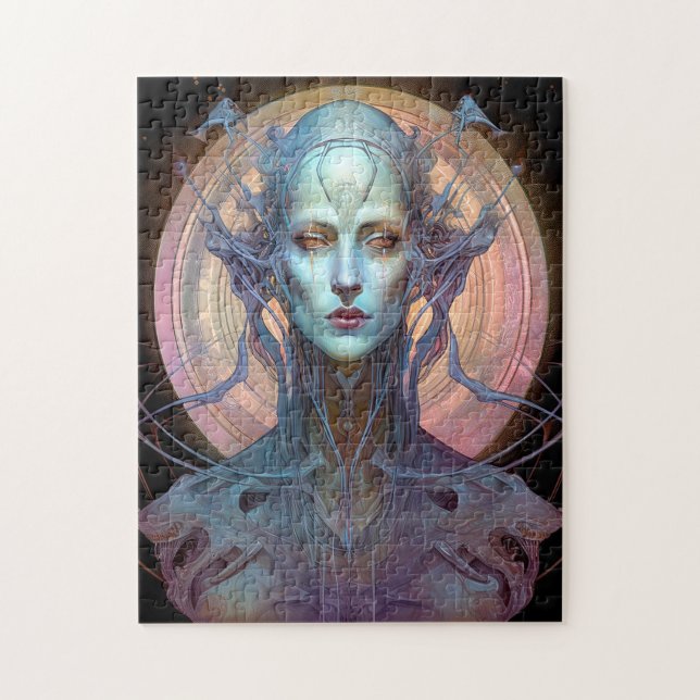 Weird Surreal Alien Woman Art Jigsaw Puzzle (Vertical)