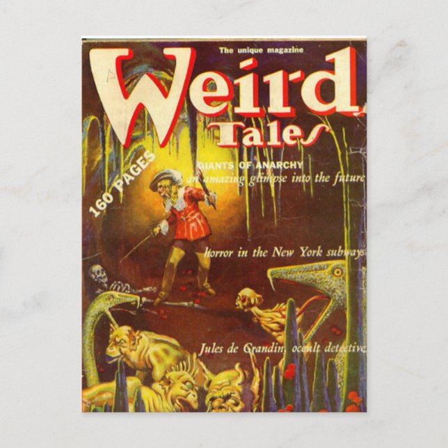 Weird Tales 50 Postcard (Front)
