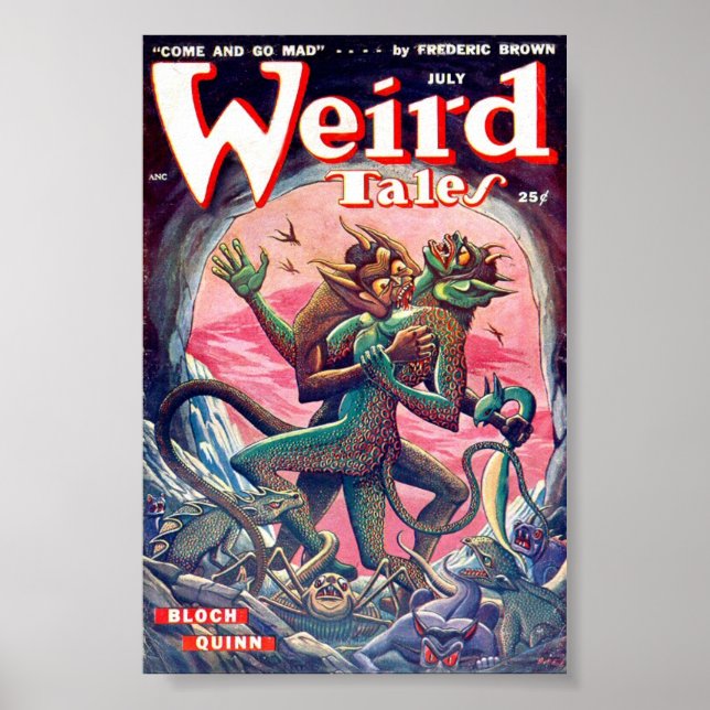 Weird Tales Comic Poster July (Front)