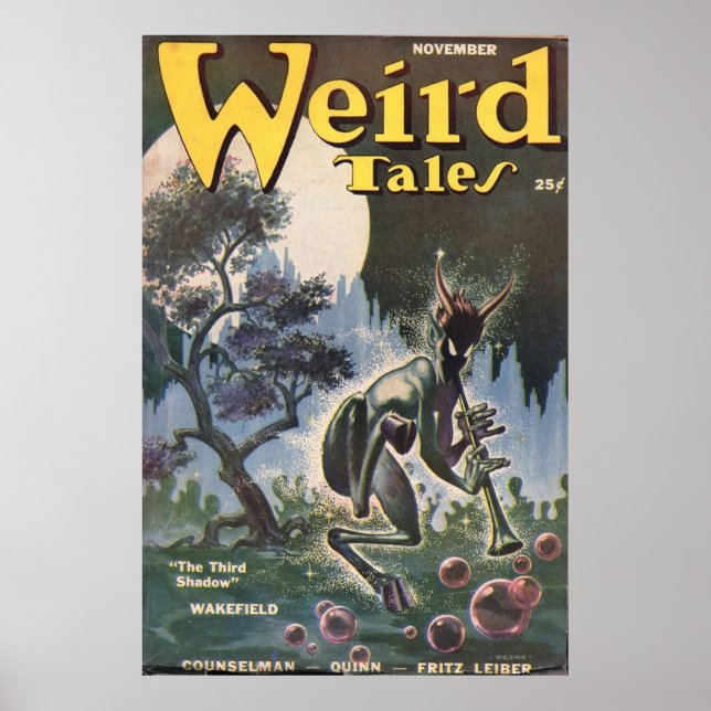 Weird Tales  Jazz Satyr Poster (Front)
