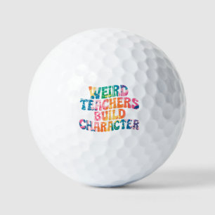 Weird Teachers Build Character – Colourful Tie-Dye Golf Balls