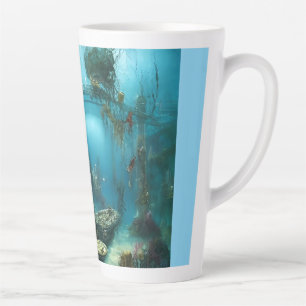 Weird underwater habitat  latte mug
