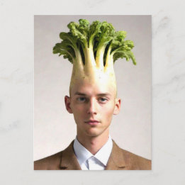 Weird Vegetable Dude Postcard