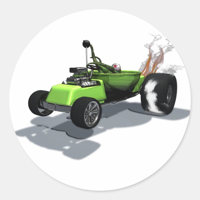 Weird Wheels Thing Mobile Sticker (Front)