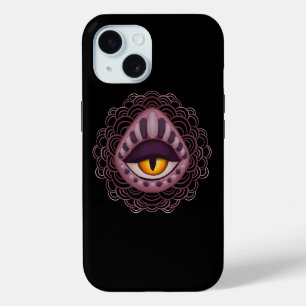 Weird Whimsical Spooky Eye iPhone 15 Case