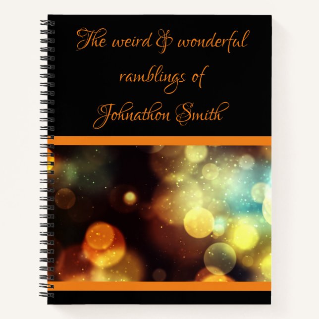 Weird & Wonderful Notebook (Front)