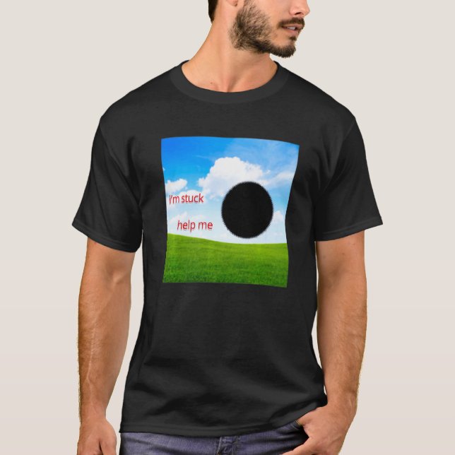 Weirdcore Aesthetic Dreamcore Oddcore Black Hole S T-Shirt (Front)