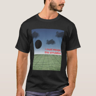 Weirdcore Aesthetic Simulation Gamer Nostalgiacore T-Shirt