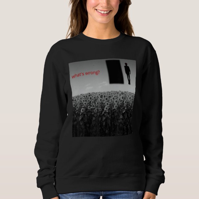 Weirdcore Aesthetic Strangecore Creepy Shadow Drea Sweatshirt (Front)