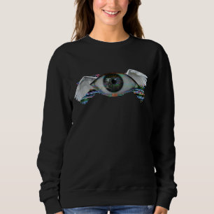 Weirdcore Glitch Angel Eye Dreamcore Aesthetic Sweatshirt