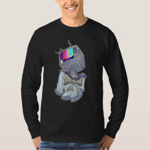 Weirdcore Tv Head Aesthetic Dreamcore Cosplay Obje T-Shirt