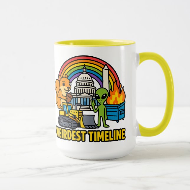 Weirdest Timeline Mug by Phil Elmore (Right)
