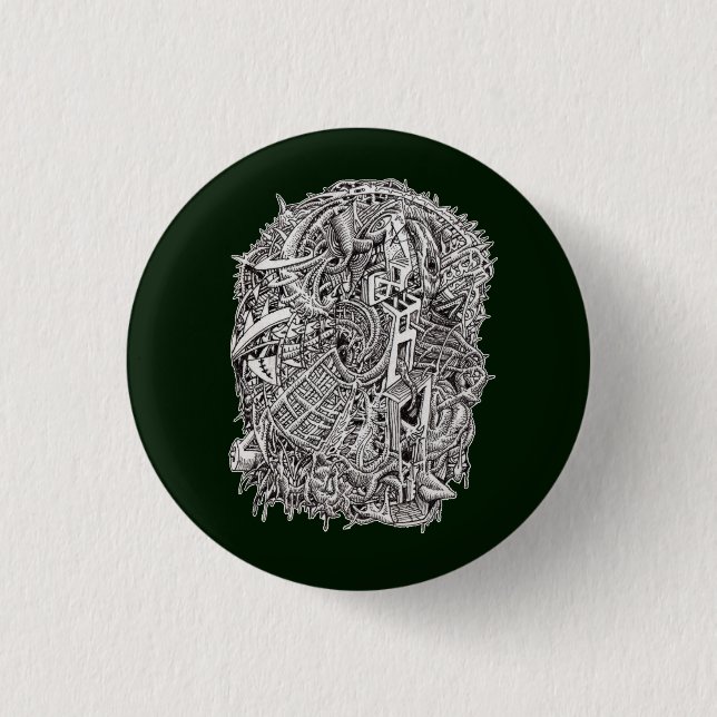 Weirdhead by Brian Benson, Button (Front)