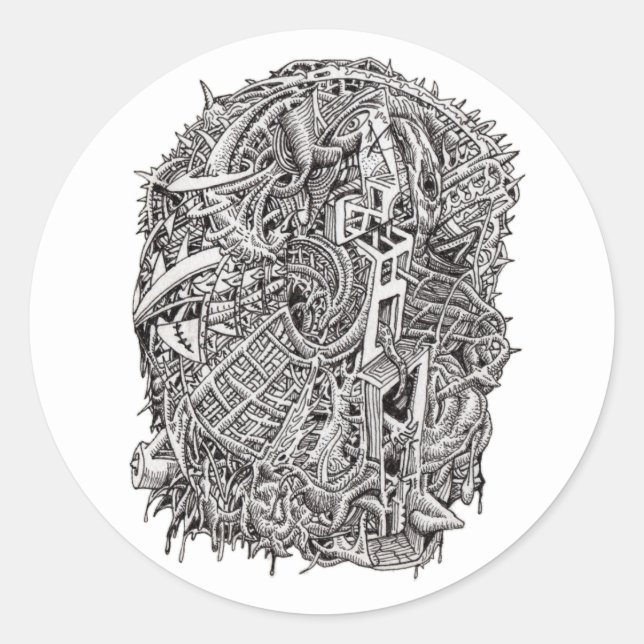 Weirdhead, by Brian Benson, sticker (Front)
