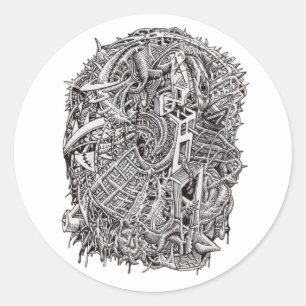 Weirdhead, by Brian Benson, sticker