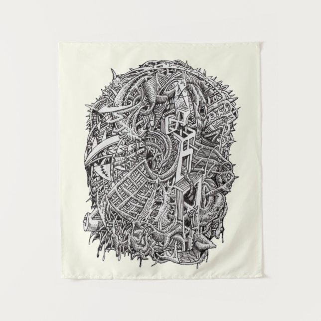 Weirdhead by Brian Benson  Tapestry (Front)