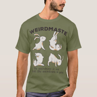 Weirdmaste Definition Bunny Rabbits Funny Yoga T-Shirt