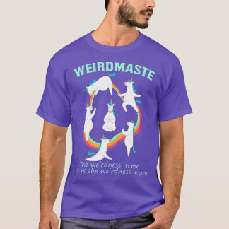Weirdmaste Definition Meditating Unicorn Funny T-Shirt