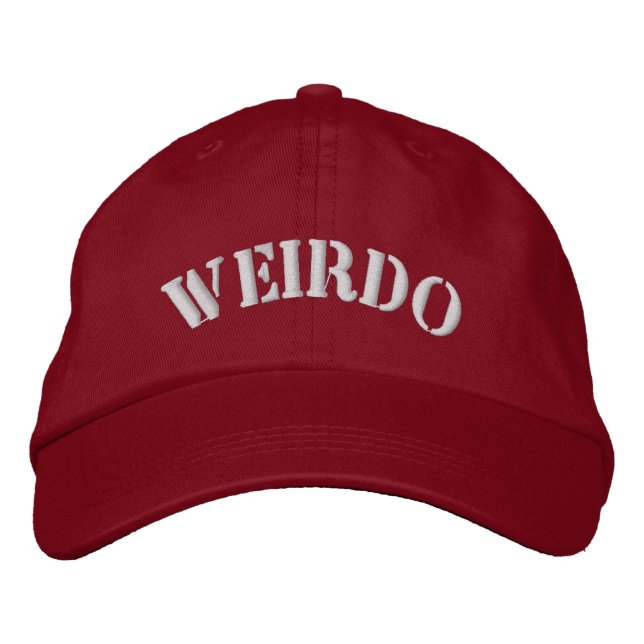 WEIRDO  EMBROIDERED HAT (Front)