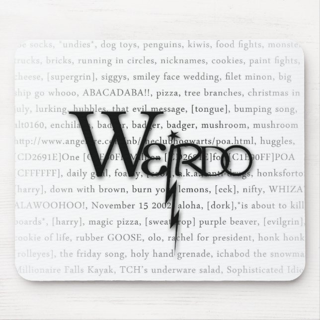 weirdo mousepad (Front)