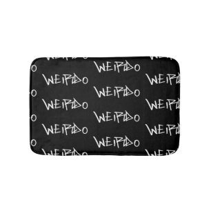 Weirdo Punk Style Weird Emo Goth Heavy Metal Bath Mat
