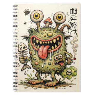 Weired thing Monter cartoon drawing boys 君は変だ Notebook