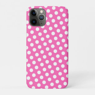 Weiß gepunktetes Muster iPhone 11 Pro Case