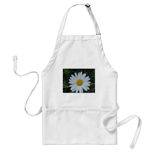 Weisse Margerite auf Stäbchen Standard Apron (Front)