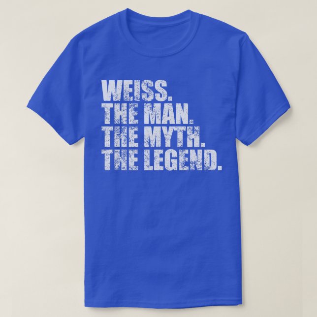WeissWeiss Family name Weiss last Name Weiss Surna T-Shirt (Design Front)